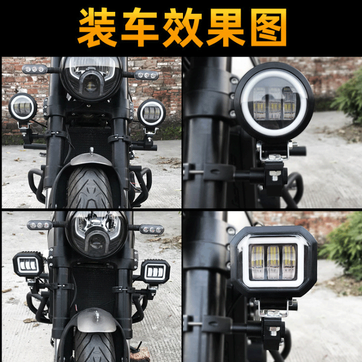 IP68 DOT à prova d'água Iluminação de nevoeiro LED para vehiches, 6000k White, SAE J583 Compatível