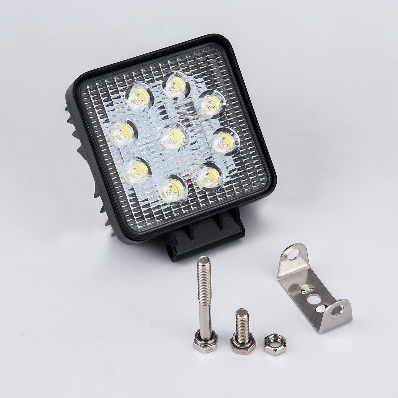  LED LIGHT LIGHT LIGHT LIGADA PC Mirror PC Sóios de aço inoxidável Luzes de nevoeiro LED de ledu de aço