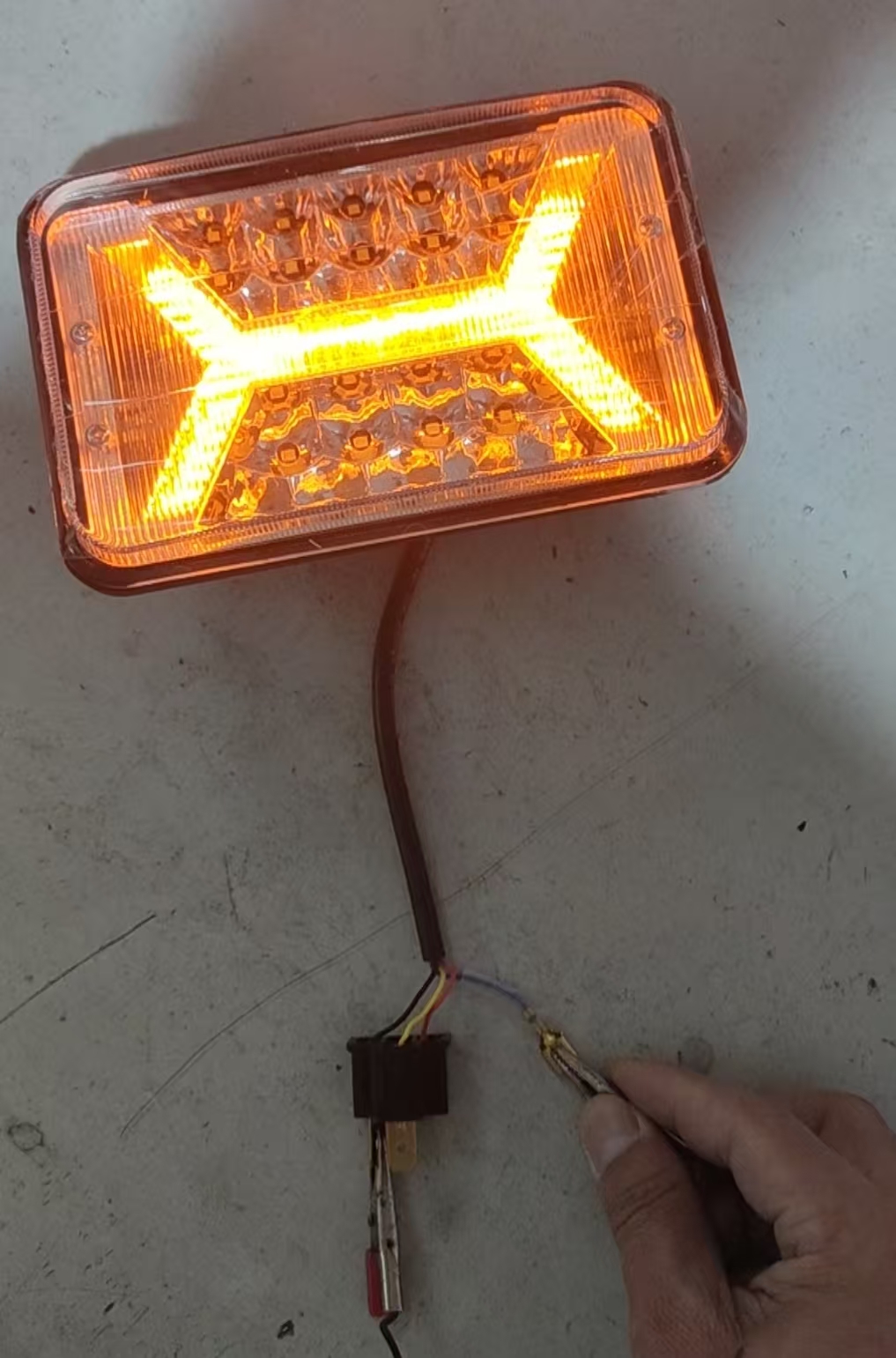 270 ° Luz de nevoeiro LED de animação de 270 - alta visibilidade para as bicicletas Harley/Adv