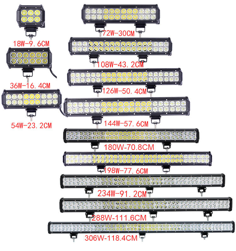 IP68 DOT à prova d'água iluminação de trabalho LED para vehiches, 6000k White, SAE J583 compatível