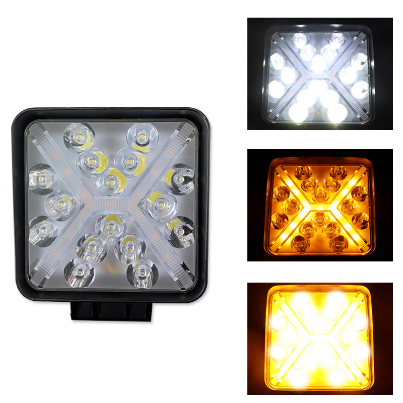 12-72W IP69K LED FOG Lights 10.000lm, à prova de poeira para caminhões de mineração, certificação de e-mark