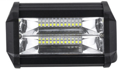 Luzes de neblina LED para carros 144w liga de liga matadária PC espelhar