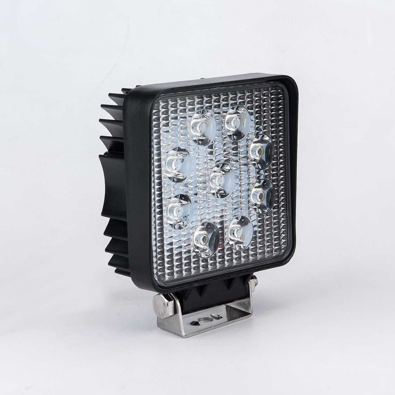  LED LIGHT LIGHT LIGHT LIGADA PC Mirror PC Sóios de aço inoxidável Luzes de nevoeiro LED de ledu de aço