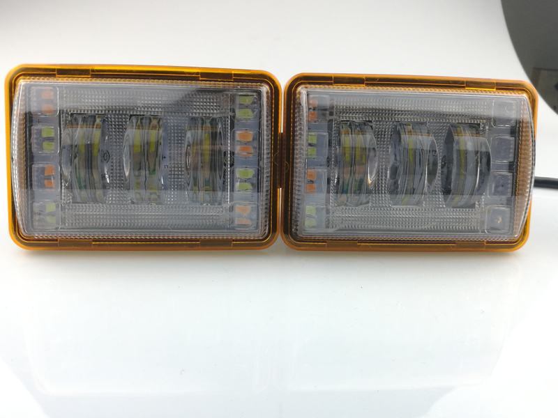 Luzes de nevoeiro LED de 12/24V de serviço pesado - para tratores russos e empilhadeiras.