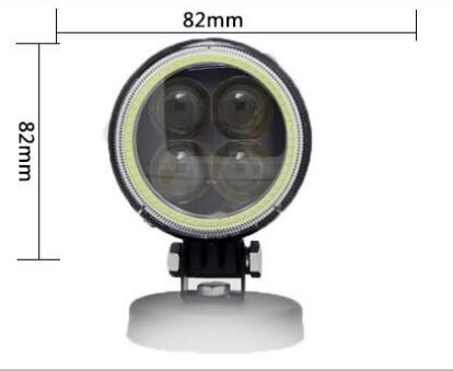  Lâmpadas de nevoeiro LED branco-lente PC com padrão de feixe anti-Glare, e-mark certificado para estradas européias.