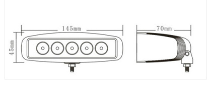 IP68 LUZES DE NÓVEM DE LED DE LED IP68 - Caixa de alumínio fundido com suporte de aço inoxidável