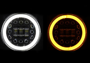 12-72W IP69K LED FOG Iluminação de 10.000lm, à prova de poeira para caminhões de mineração, certificação de e-mark